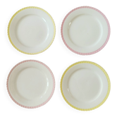 Lot de 4 assiettes plates Digoin