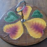 Sarreguemine brand cheese board no. 6158 in the shape of an apple