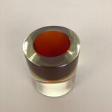 Multi-Color Murano Vetri Glass Sommerso Bowl Shell Ashtray Element, Italy, 1970s