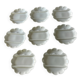 Asparagus plates in Lafarge porcelain