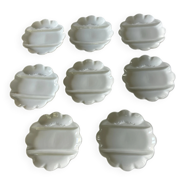 Assiettes à asperges en porcelaine Lafarge