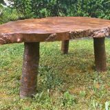 Elm wood table