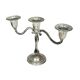 Silver-plated three-arm candelabra by I.P. ON ZINC, England, 1960s.