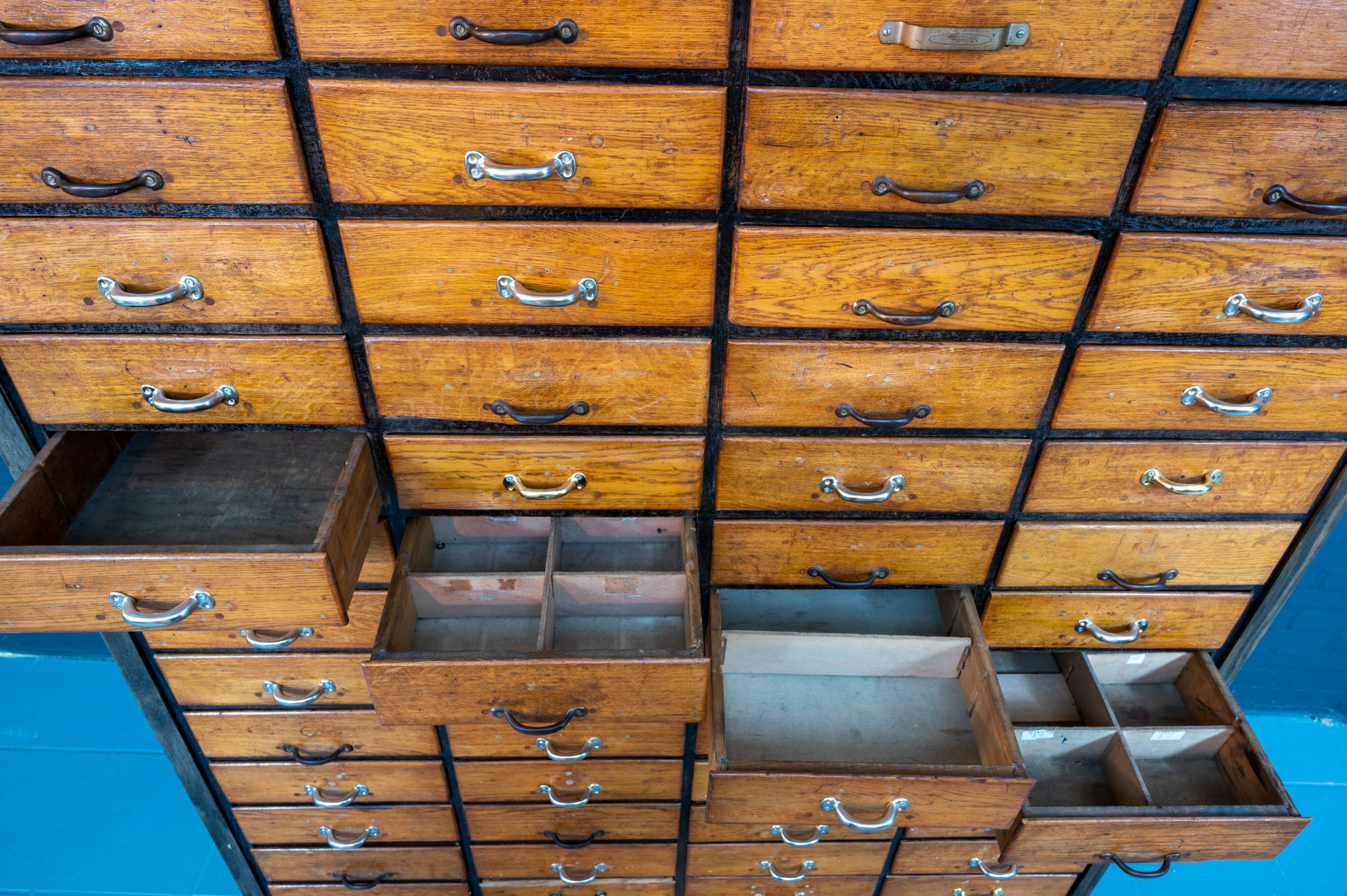 Vintage industrial chest of drawers