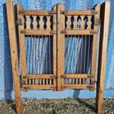 Old garden gate in solid teak