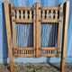 Old garden gate in solid teak
