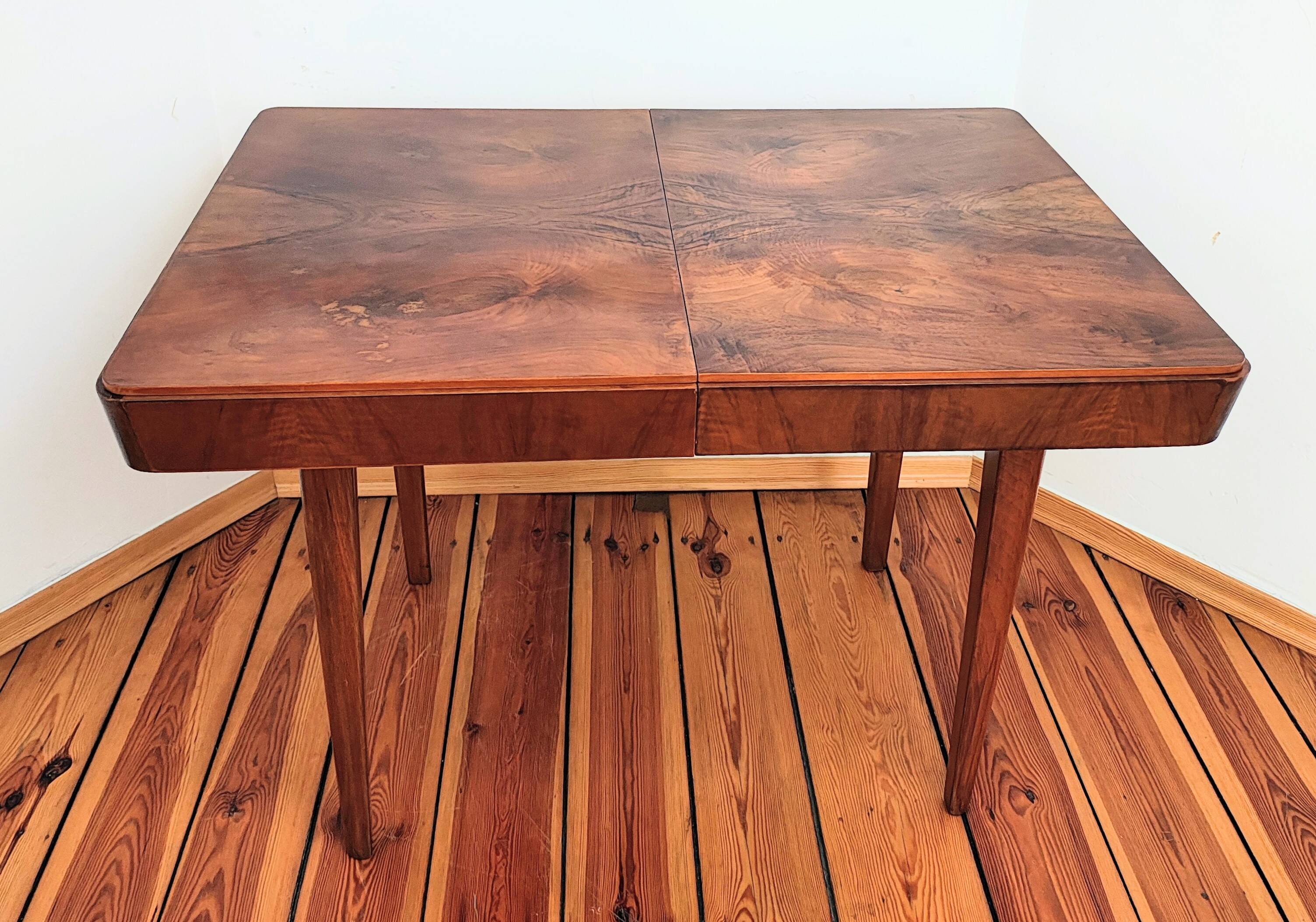 Mid-Century Czech Dining Table by Jindřich Halabala for Up Races, 1950s