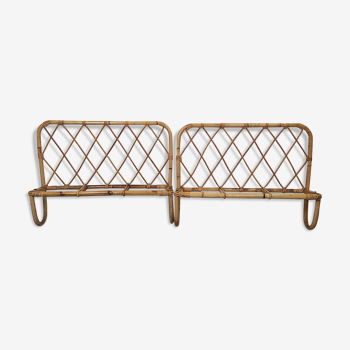 Rattan head and footboard from the 60s