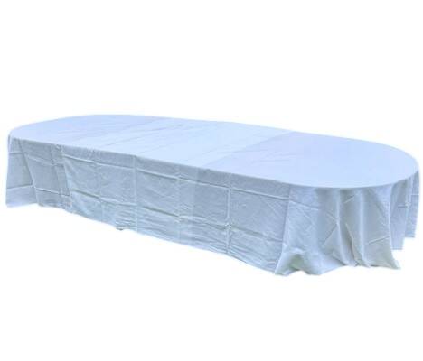 Large and wide walnut reception table