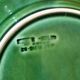 6 Dieulefit plates R. Milon green and yellow glazed earthenware