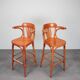 Set of 2 Vintage Bar Stools by TON, 1980