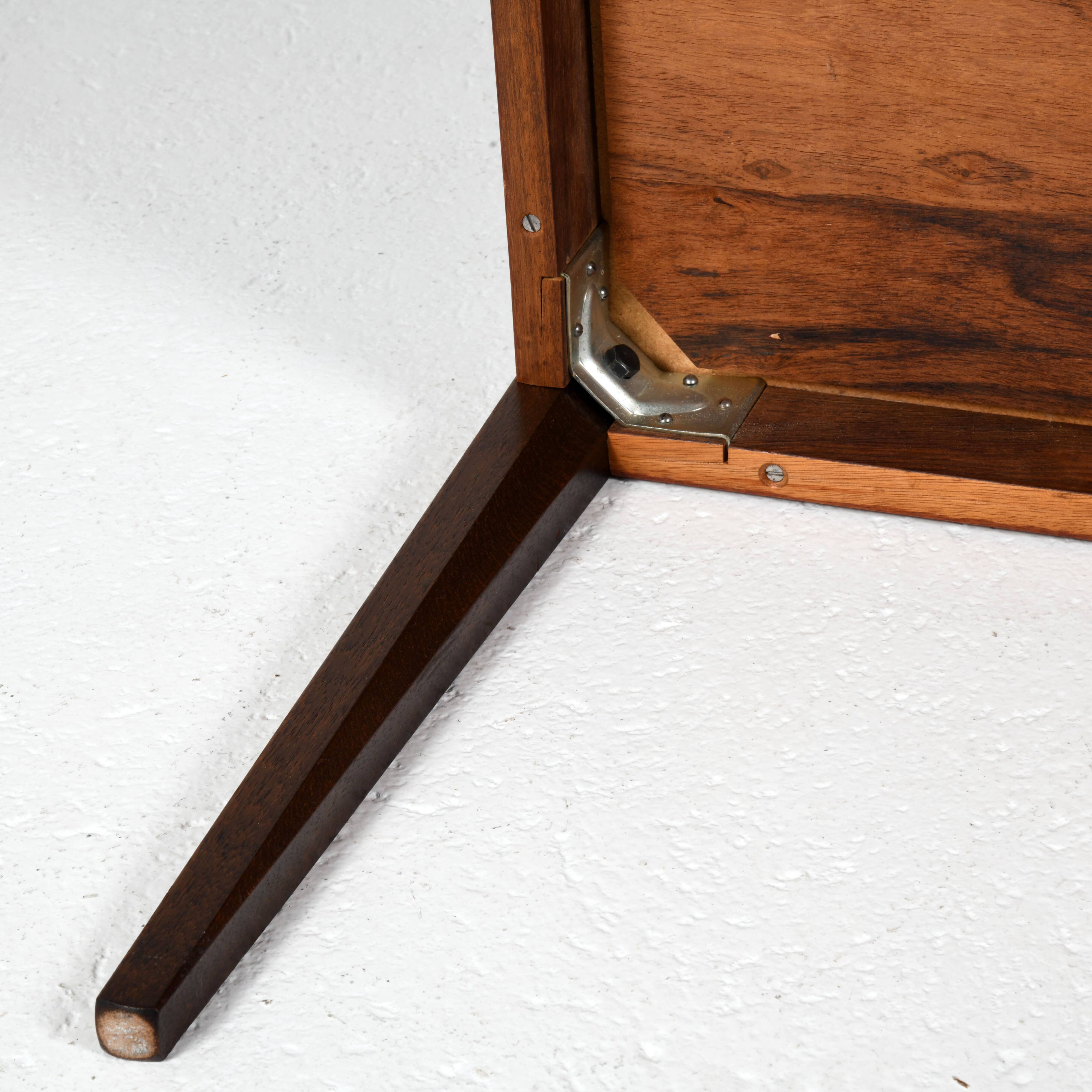 Scandinavian rosewood and ceramic coffee table