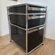 USM Haller cabinet in Graphite Black