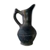Vase / Old smoked terracotta jug — Handmade ceramics