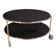 1980s coffee table on casters