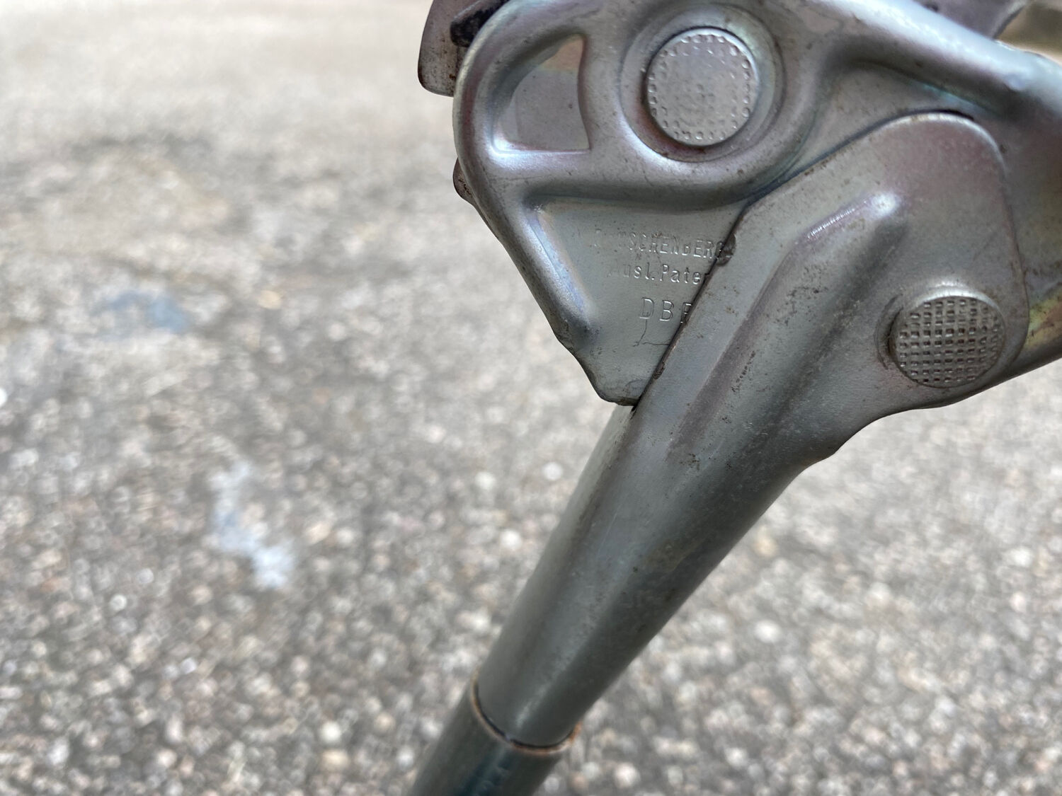 Orange vintage deckchair