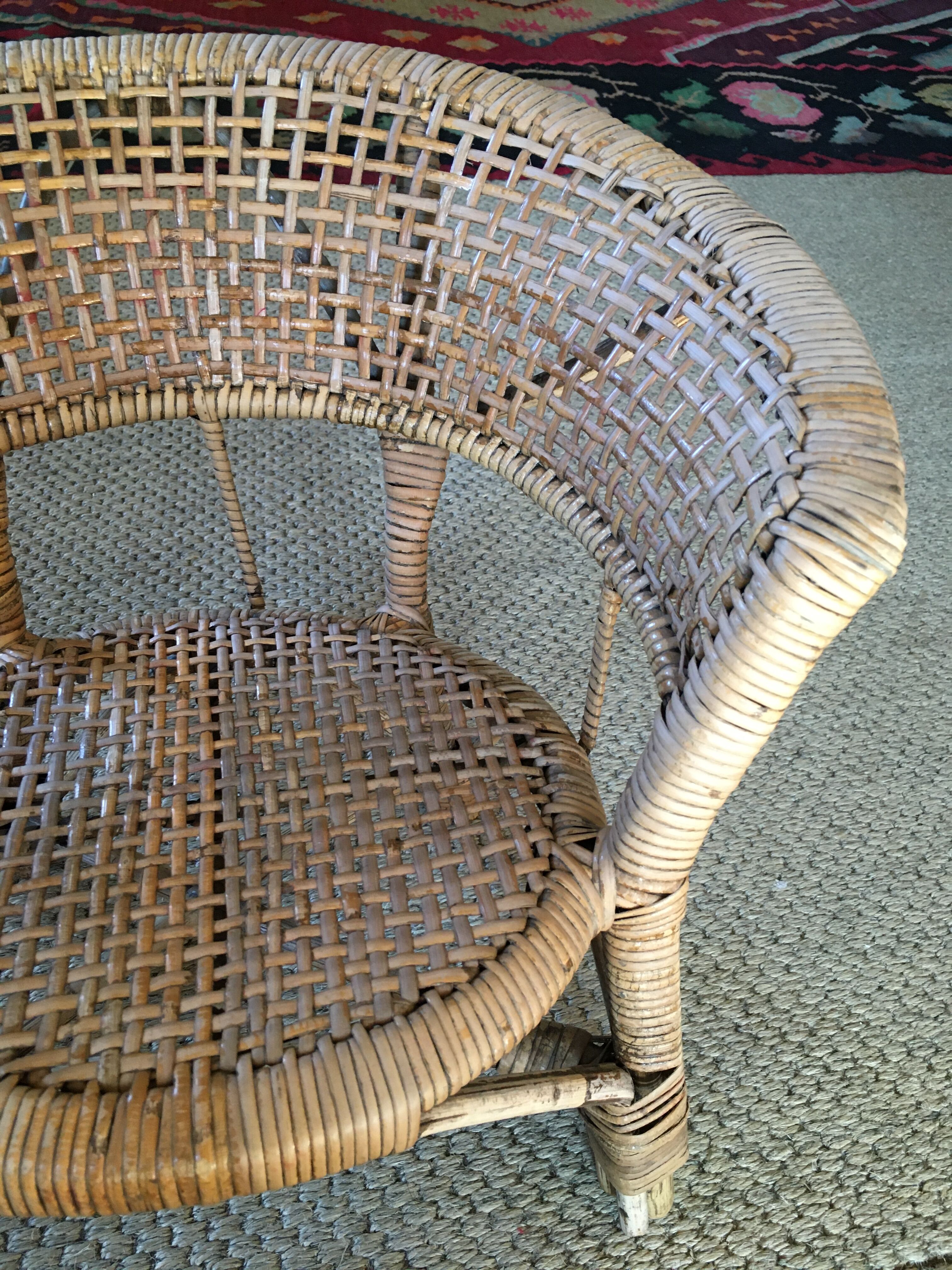 Child rattan chair