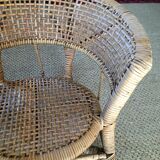 Fauteuil rotin enfant