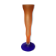 Vase soliflore shaped orange tulip and blue years 70