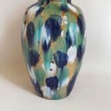 Glazed terracotta floor vase