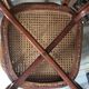 Series of 6 bistro chairs from the 50s patented SGDG