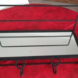 Cloakroom hooks mirror 40 years wrought iron