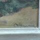 oil on panel signed Crismane - Former leper colony of Oudon Loire Atlan
