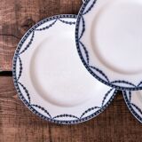 Set of 5 plates iron earth Salins