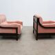 Ensemble de deux fauteuils lounge italiens