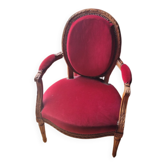 Fauteuils médaillon Louis XVI