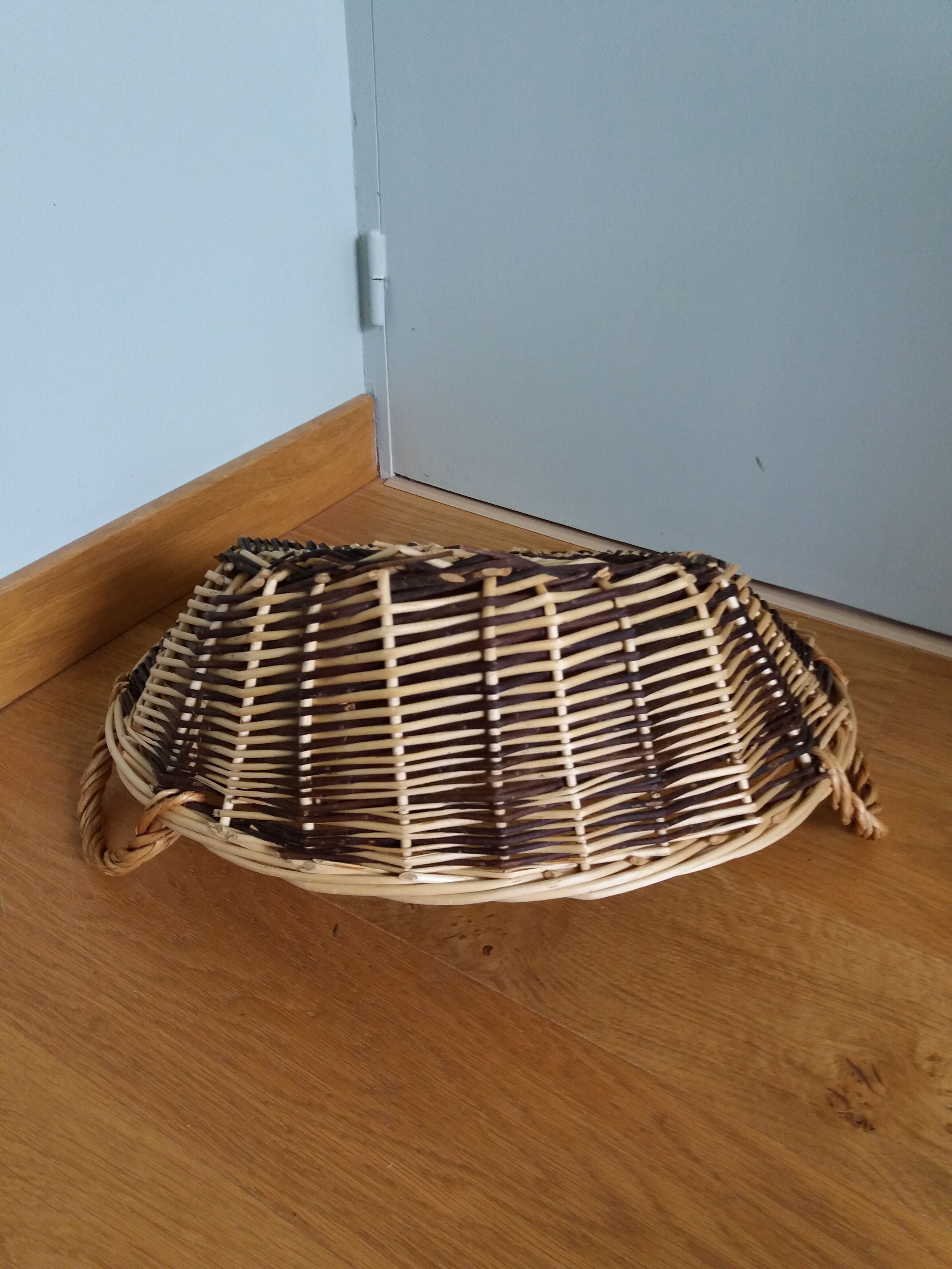 Panier de présentation rond en osier