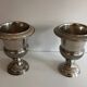 Pair of Medici-style silver-plated champagne buckets
