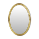 Hollywood Regency Golden Mirror Oval Deknudt Classic