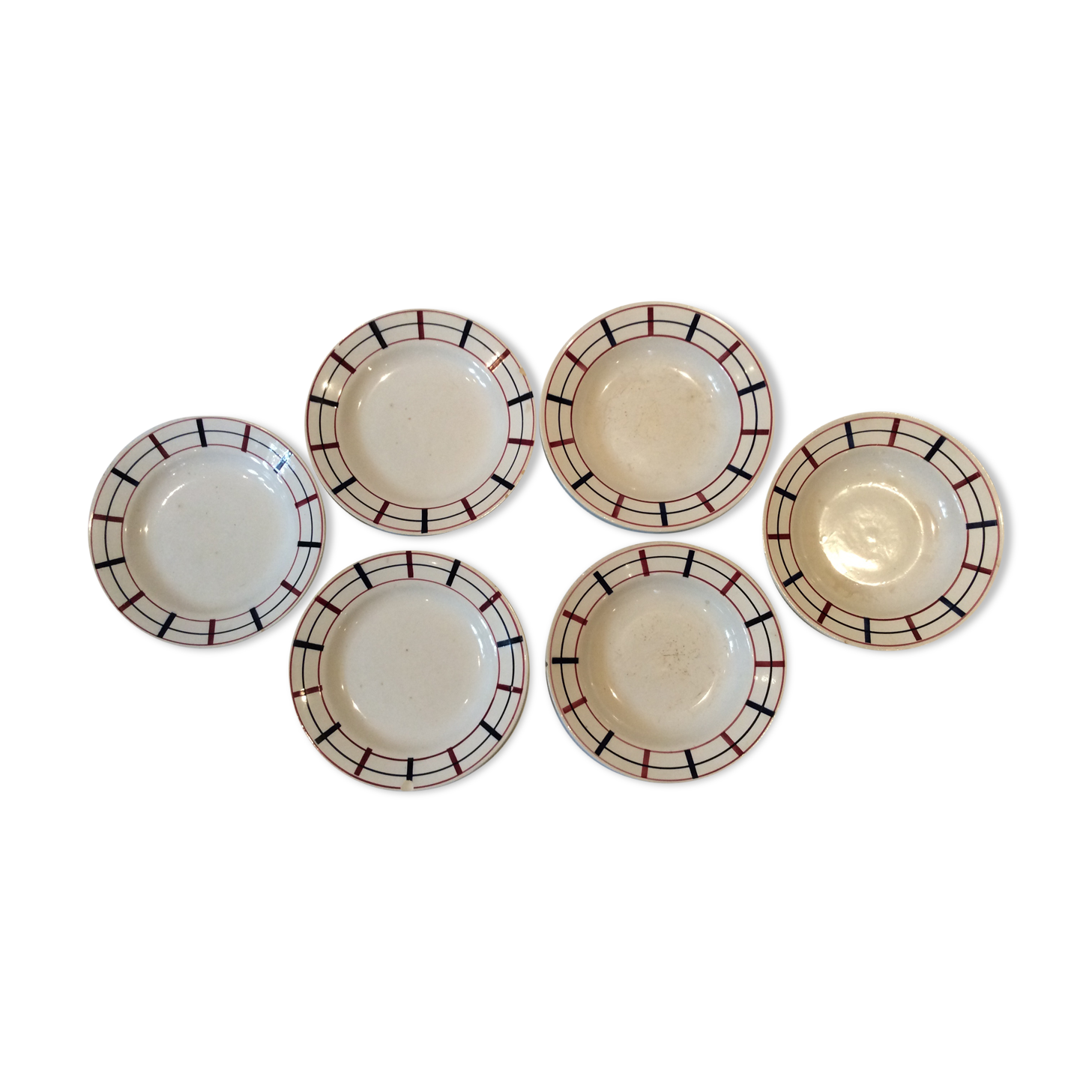 Vintage Basque style plates