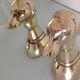 Pair of greenhouse books Greyhound brass heads 60/70