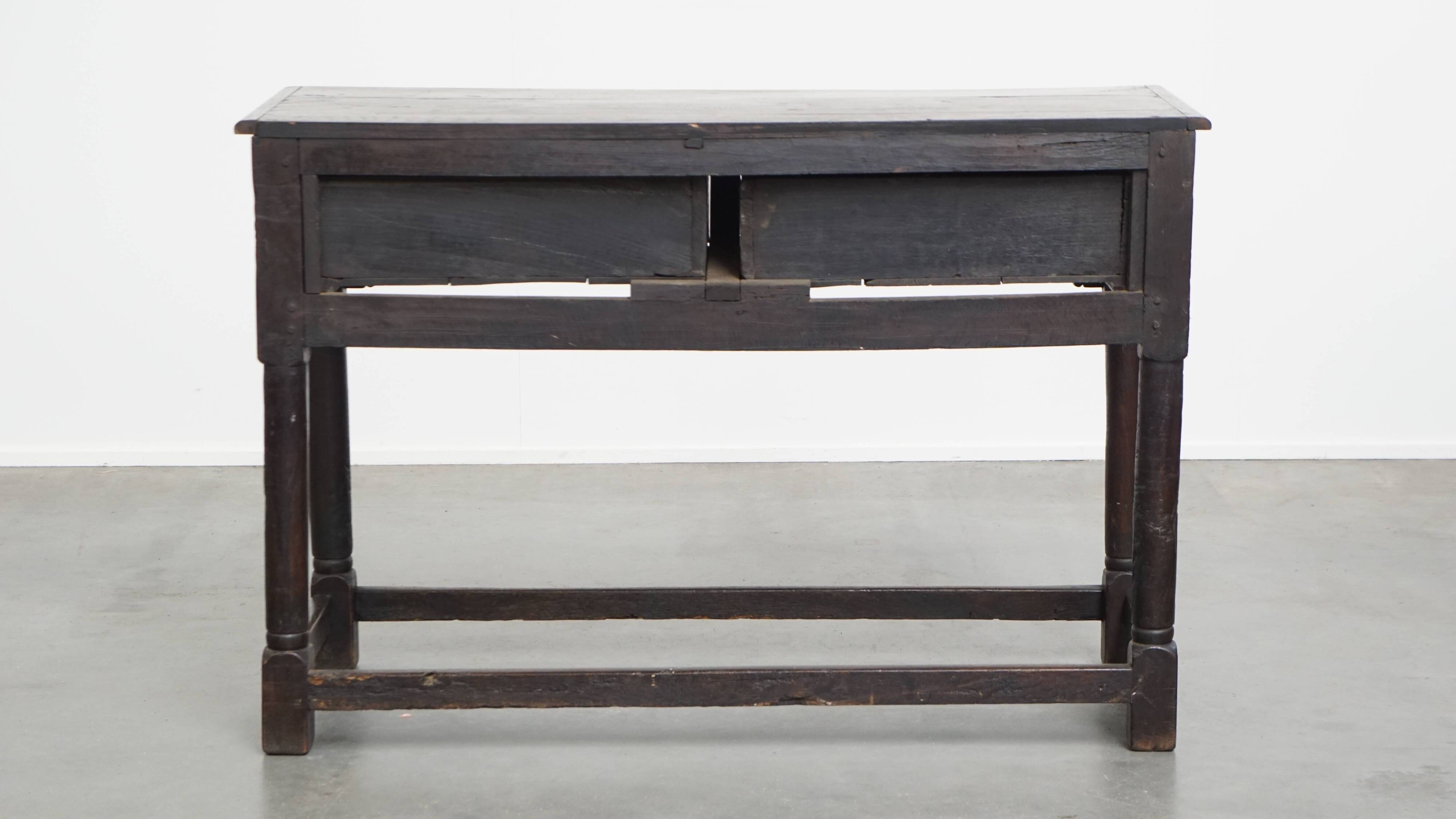 Antique English Oak Sideboard / Side Table from the Late 18th Century