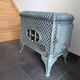 Antique enamelled cast iron stove "Faunus" – renovated