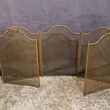 5-leaf brass fire screen