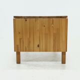 Scandinavian solid pine extendable dining table 1960s