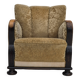 1950s, Danish vintage relax armchair, furniture velour, ash wood.