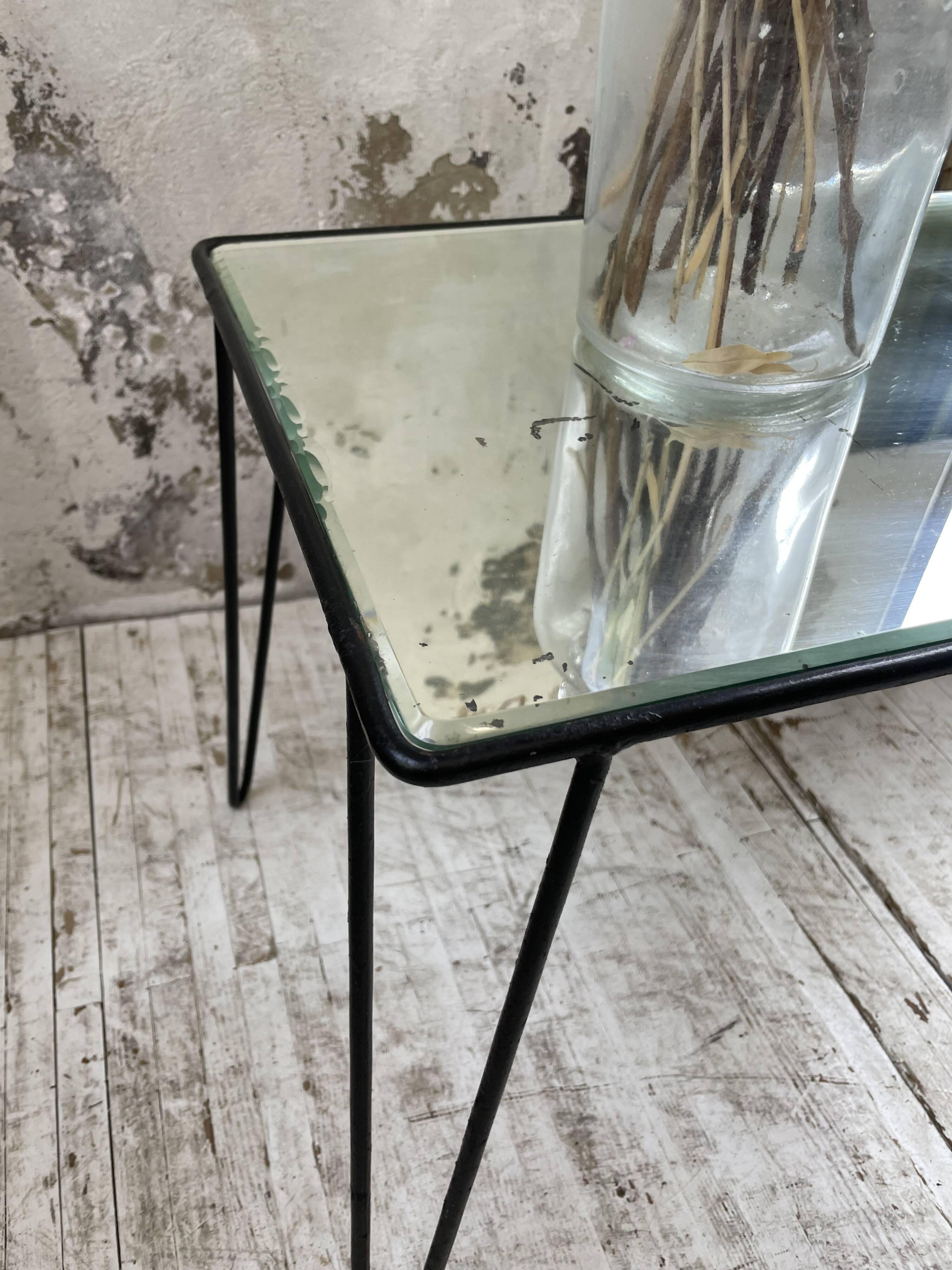 Mirrored coffee table from the 60s