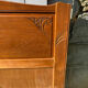Vintage headboard and footboard in 140cm Art Deco style.