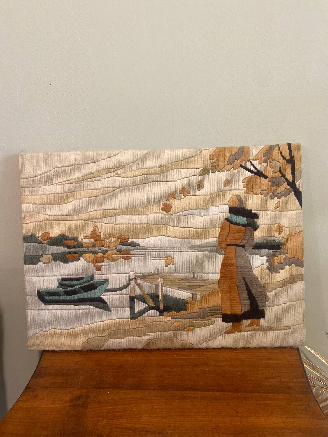 Vintage wool tapestry