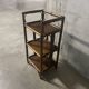 1970s rattan shelf
