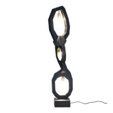 Bespoke Mid-Century Modern Light Solid Wood Floor Lamp TRINITY by Flowlight