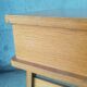 Vintage wooden compass foot bedside table