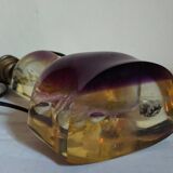 Vintage resin lamp with marine shell inclusions
