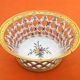 Openwork basket Faience Malicorne (Sarthe) TE Tessier Emile (1887-1971)