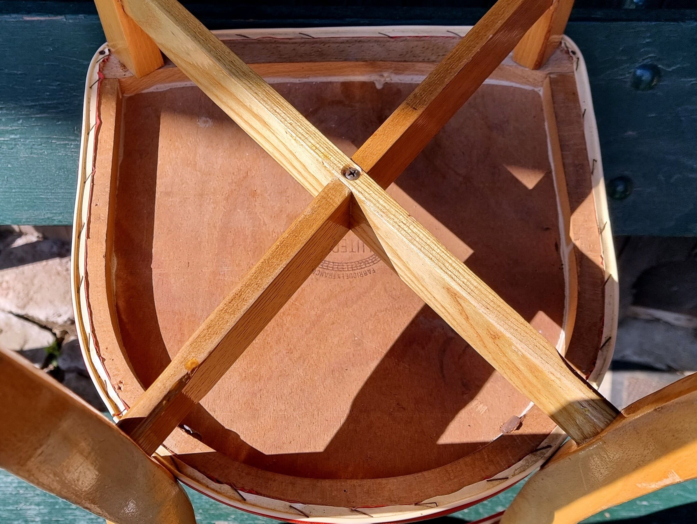 Lot 6 chairs Luterma years 60 skaï red