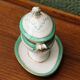 Antique mustard pot in Paris porcelain